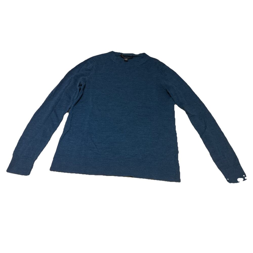 Katherine Barclay Women’s Sz M Wool Merino Extra Fine Pullover Sweater Crewneck